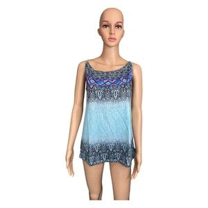 Tank Tops for Womens - Summer Casual Boho Print Sleeveless Camisole. Size:S